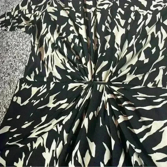 Coldwater Creek Ombre Shift Abstract Front Gather Dress Womens 12 USA - Picture 5 of 9